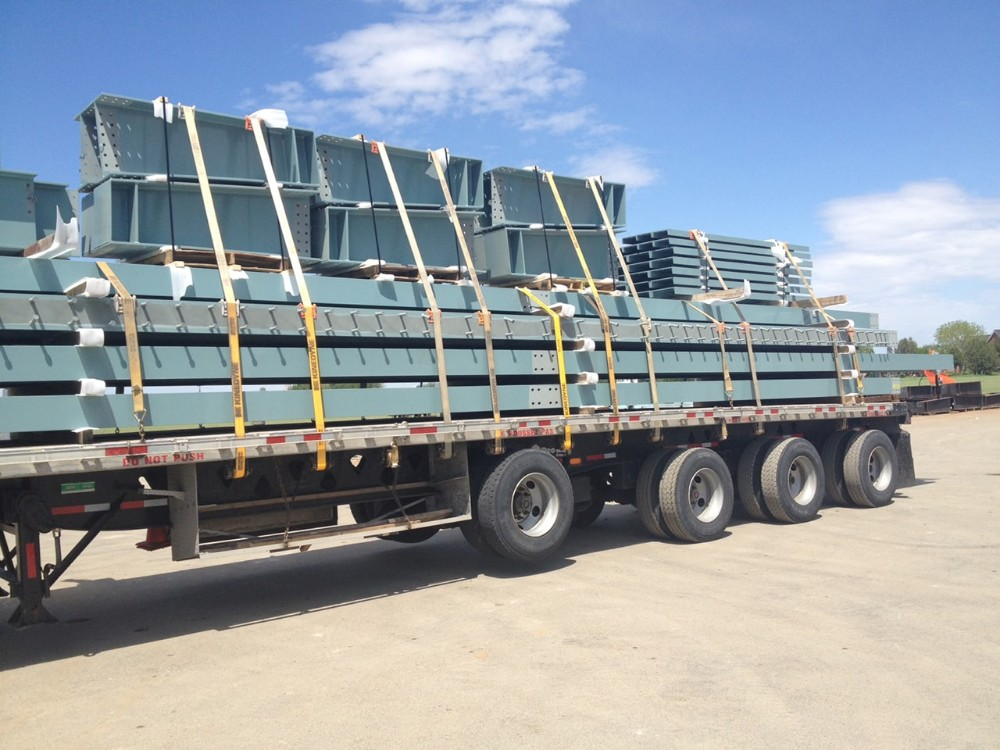 delivery of steel h beam