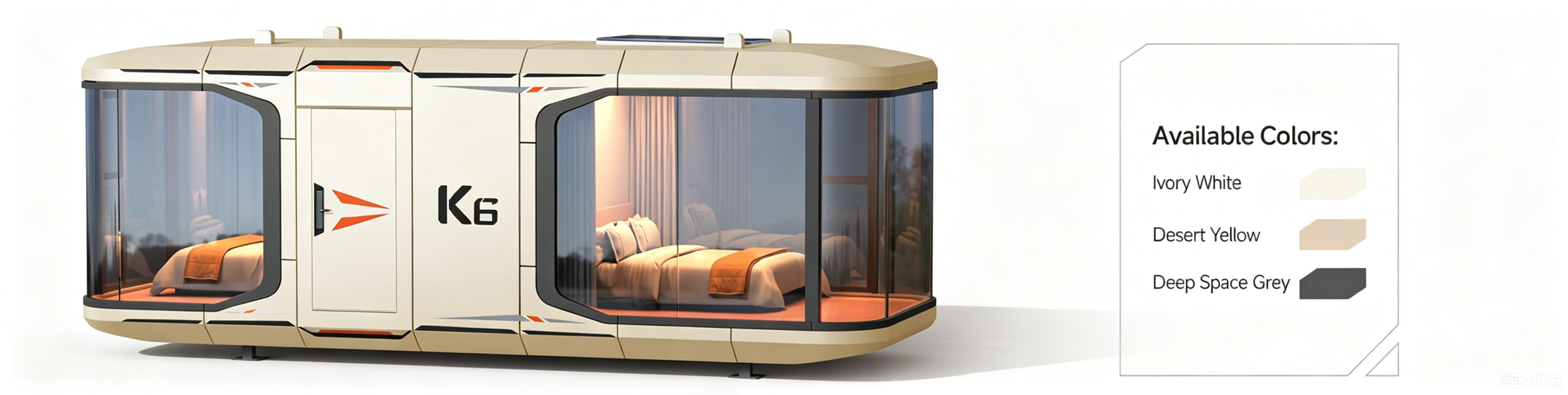 Space capsule house color