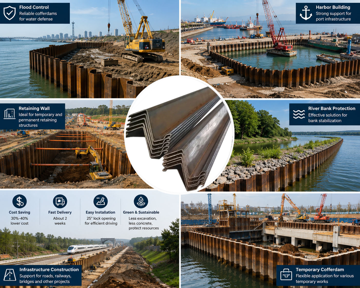 Steel Sheet Pile Manufacturers-1