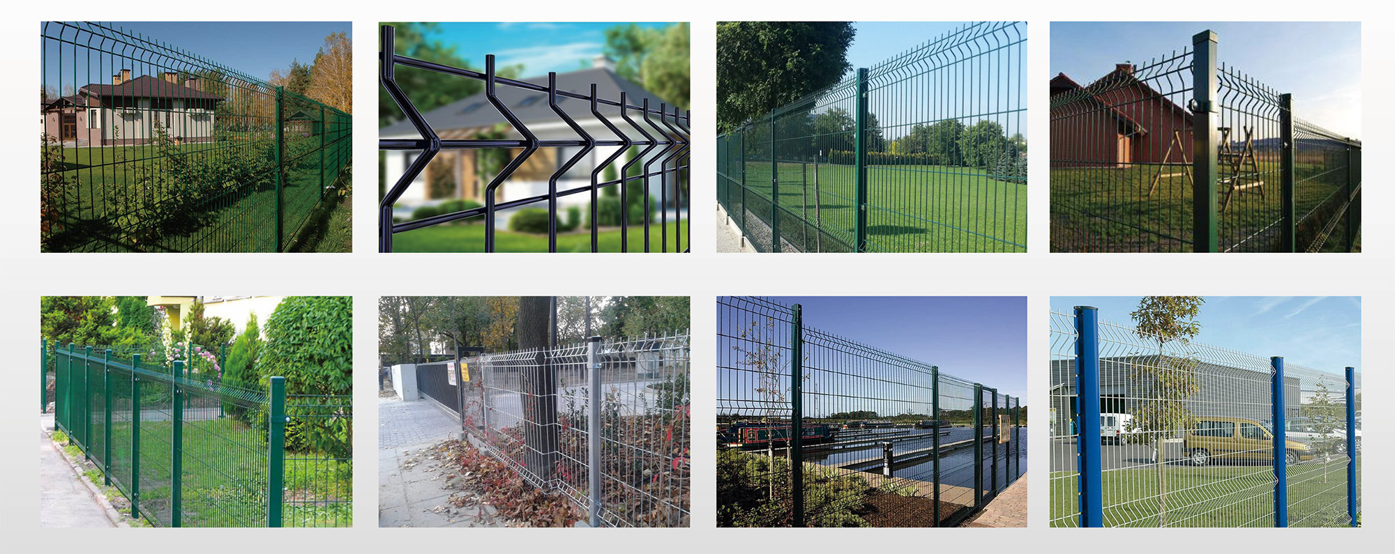 application of weld mesh fence panels