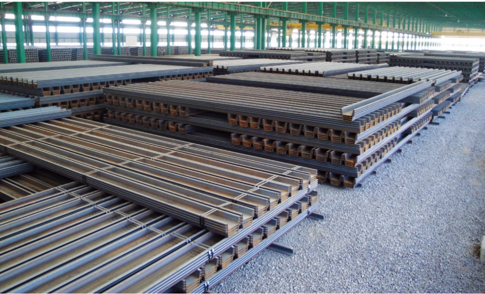 steel sheet pile warehouse of zhanzhi